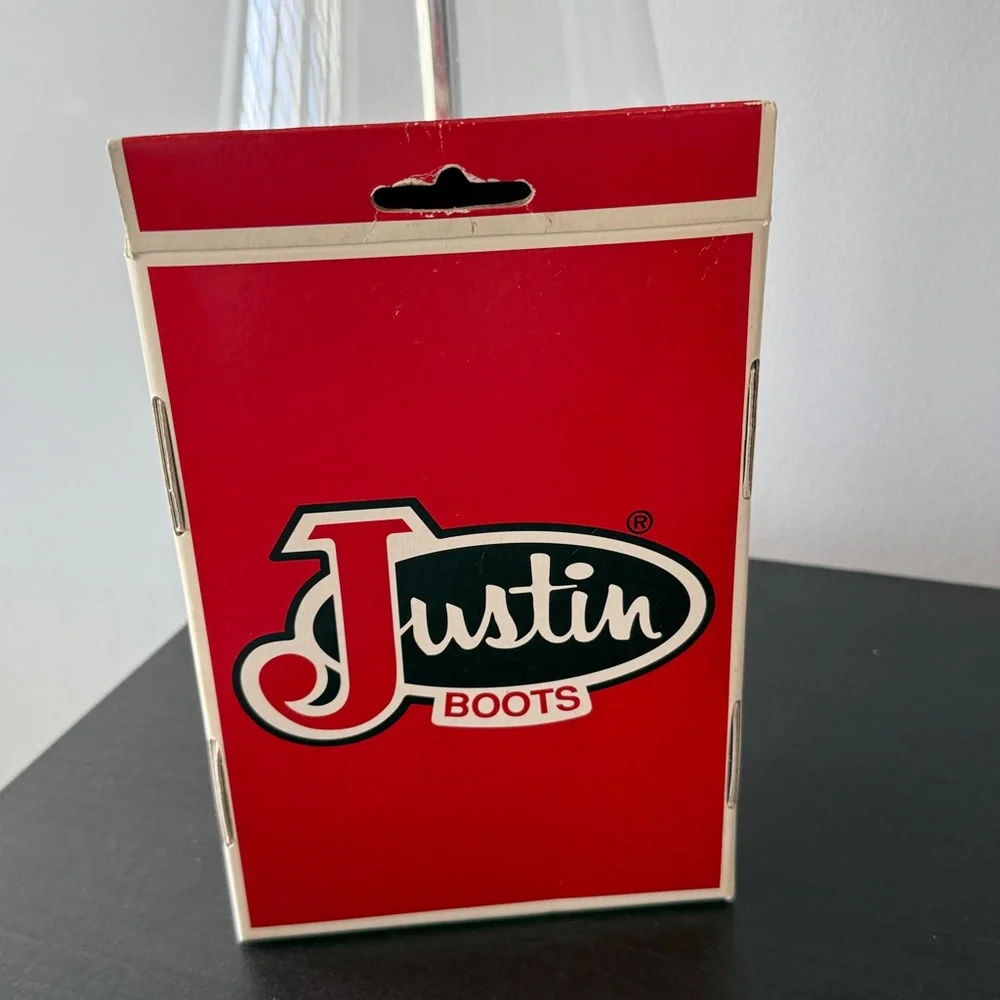 Vintage Justin Western‎ Leather Red Baby Boots
